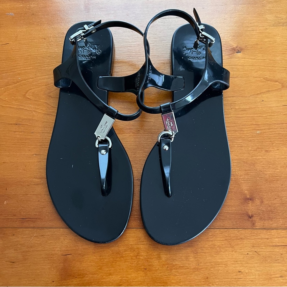 Coach Women's Black Sandals sz 40